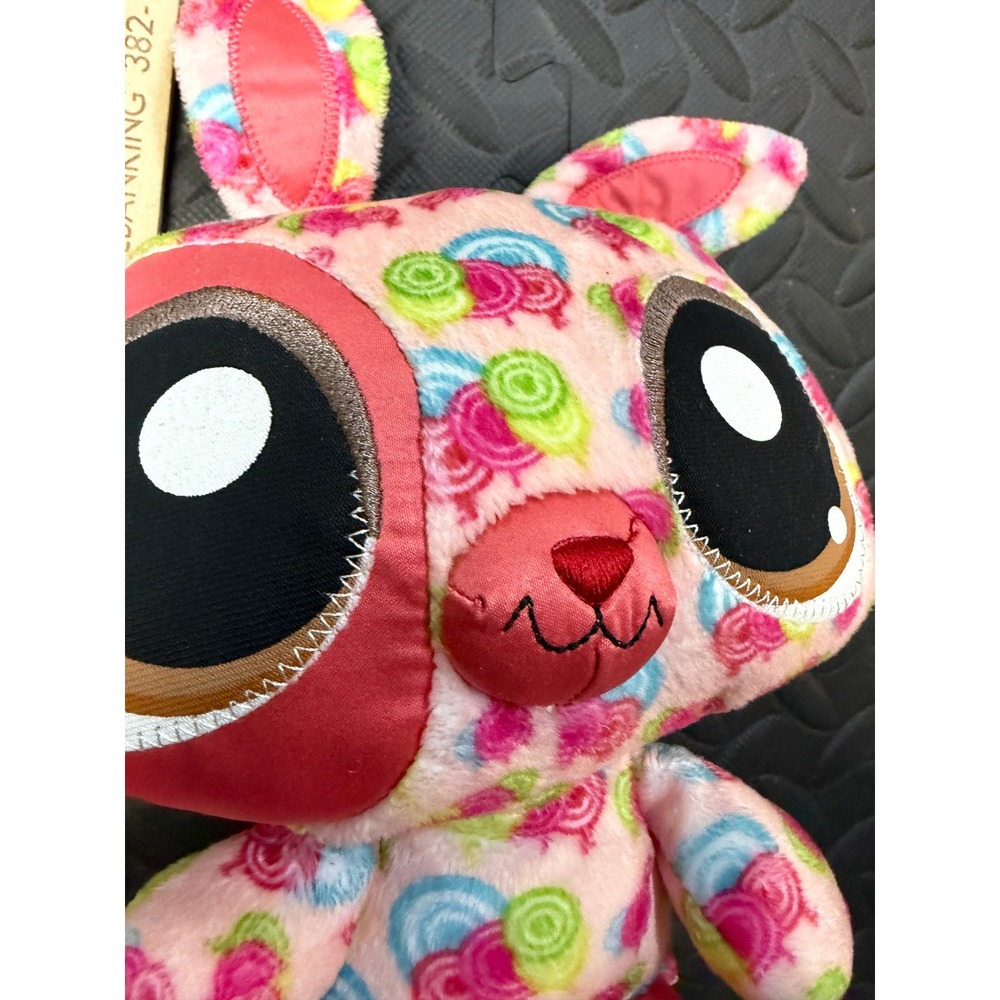 Hasbro Littlest Pet Shop Happiest Bunny Pink Plush‎ Stuffed Animal LPS Rabbit - Picture 7 of 8